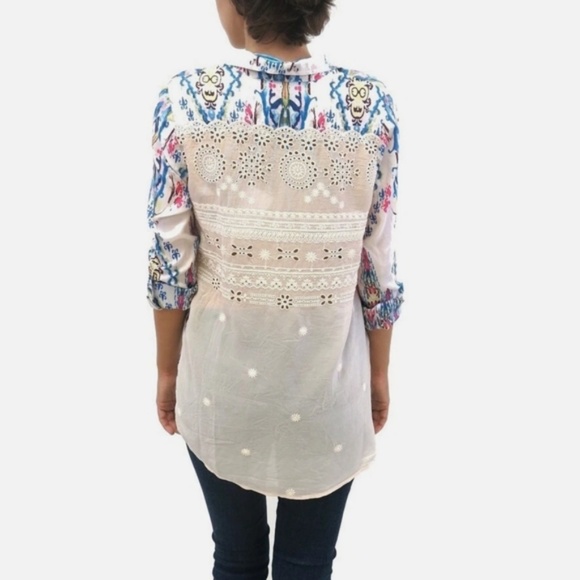 Johnny Was Silk Button Blouse - Picture 14 of 14